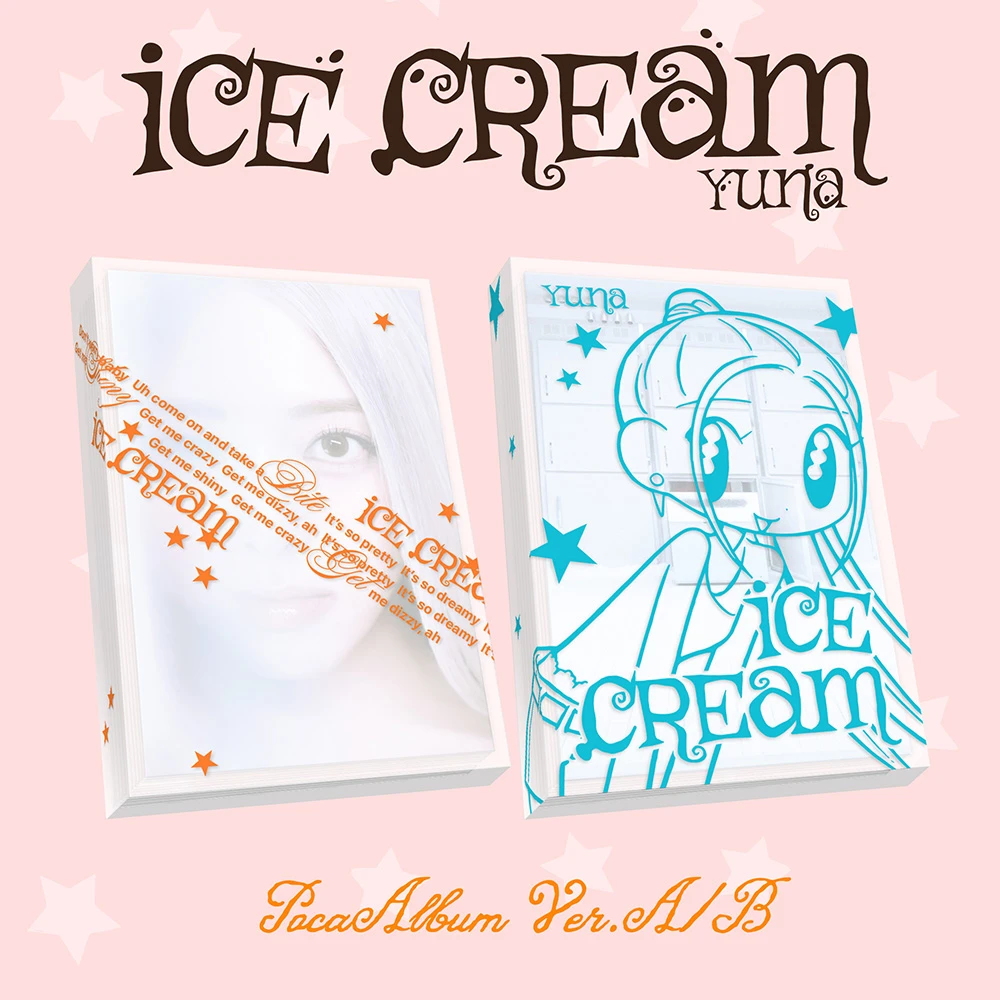 [Apple Bonus][SET/2 Albums] YUNA (ITZY) - [Ice Cream] POCAALBUM A / B Ver.