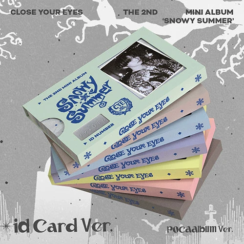 SET/7 Albums CLOSE YOUR EYES - The 2nd Mini Album [Snowy Summer] (ID Card Ver. / POCAALBUM)