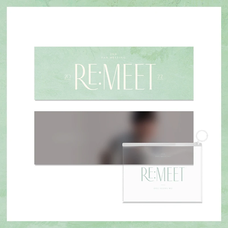 ONG SEONG WU - 2022 FAN MEETING [RE:MEET] OFFICIAL MD / PHOTO SLOGAN