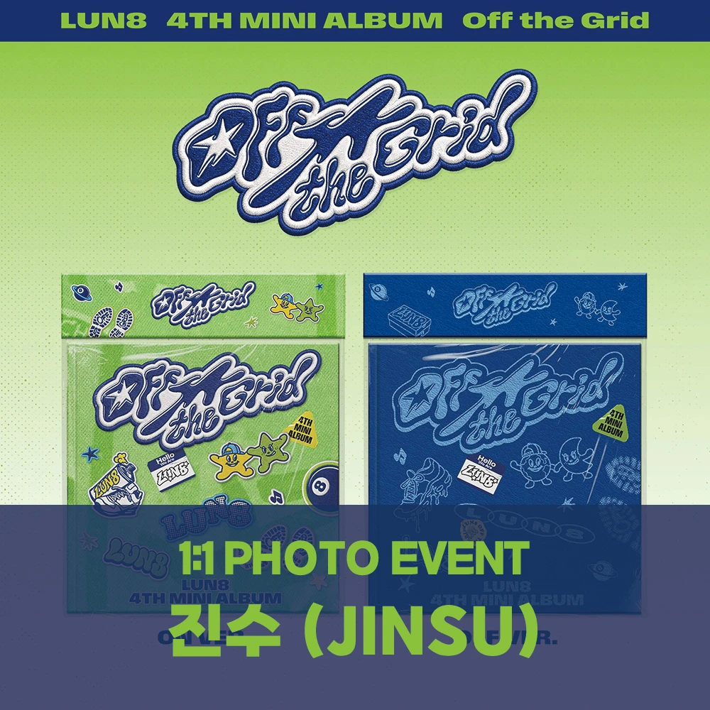 [Jinsu][8/2 Fansign] LUN8 - 4TH MINI ALBUM [Off the Grid] (ON Ver. / OFF Ver.)