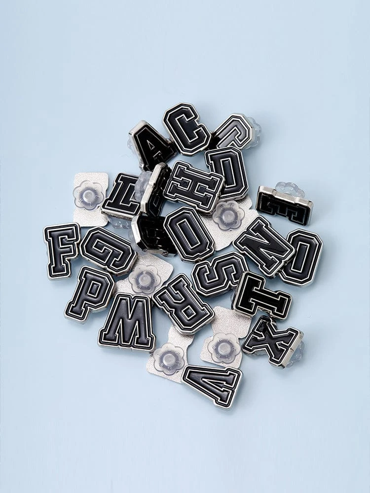 KOLЛЕ Metal Alphabet Sticon Black (A~Z)