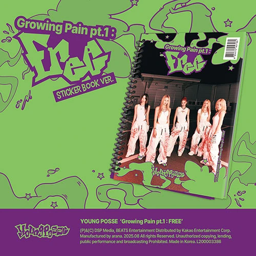 YOUNG POSSE (영파씨) - EP [Growing Pain pt.1 : FREE] (Sticker Book Ver.)
