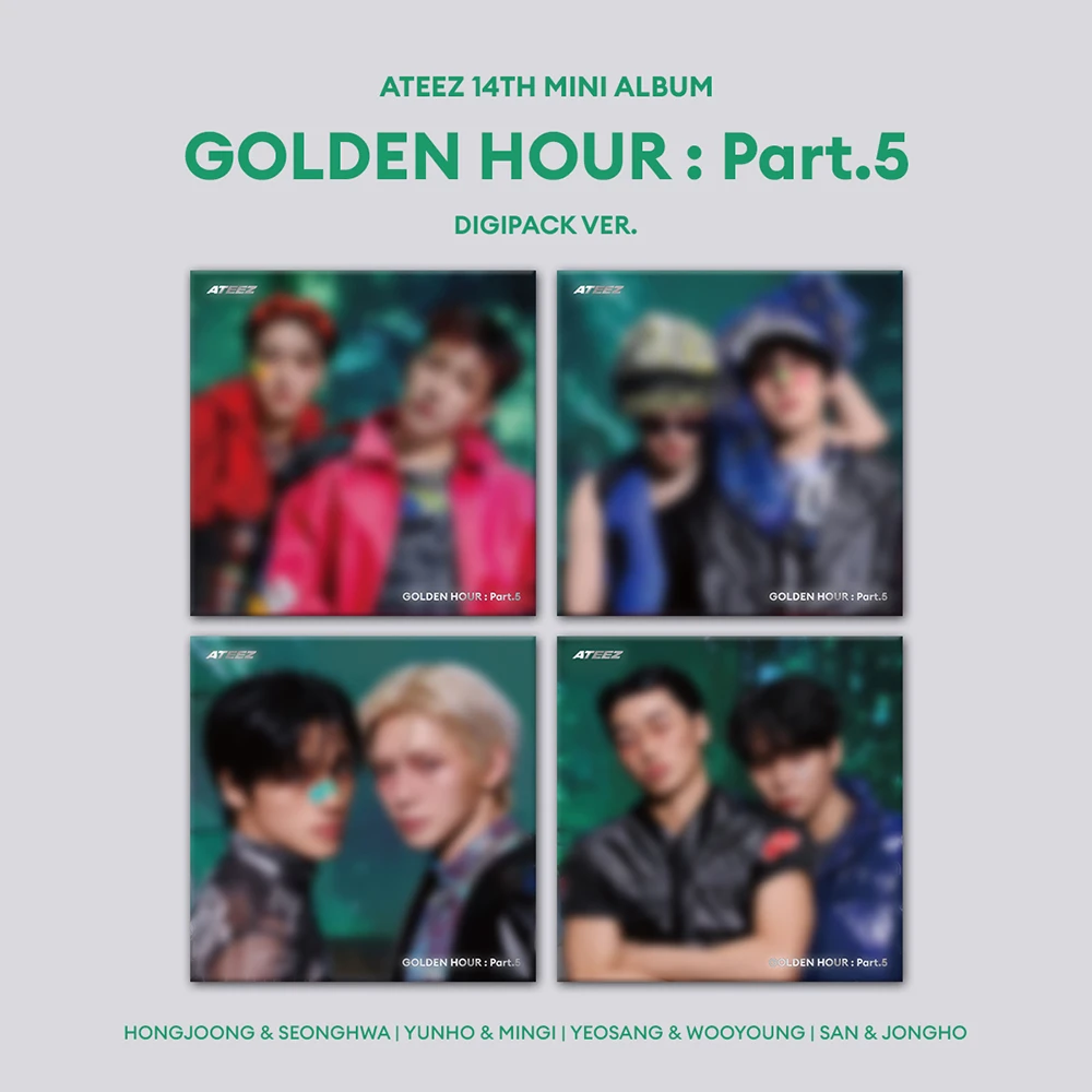 ATEEZ - GOLDEN HOUR : Part.5 (DIGIPACK UNIT VER.) [4 Album SET]