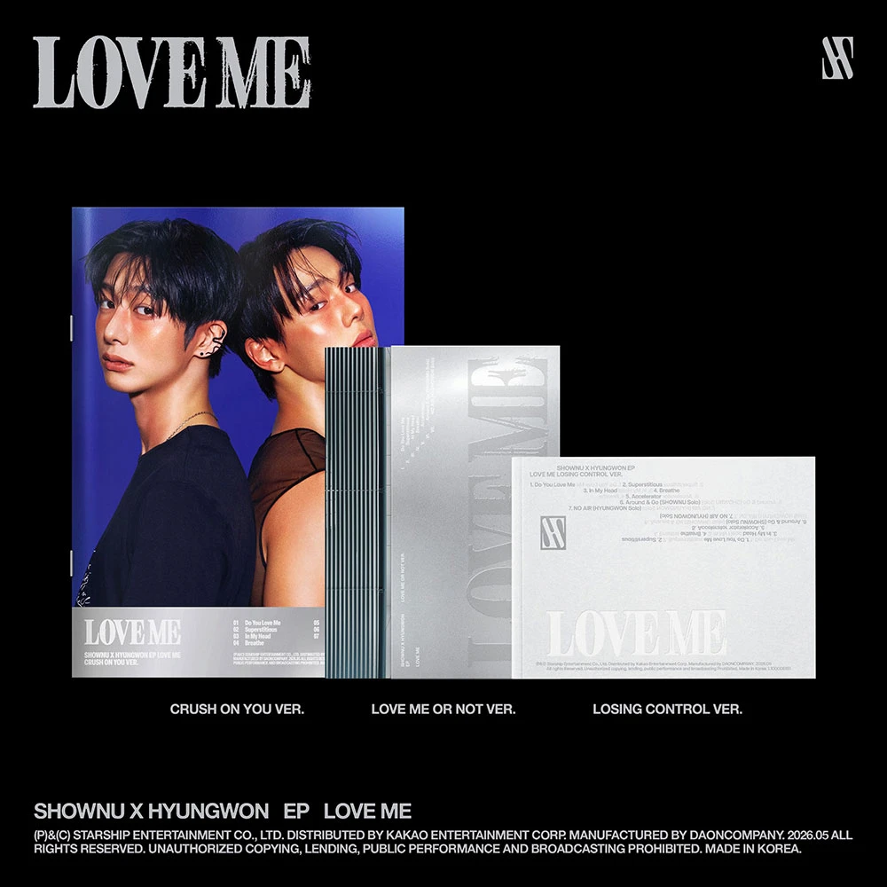 SET 3 EA Album | Shenu X Hyungwon (MONSTA X) - EP [LOVE ME]