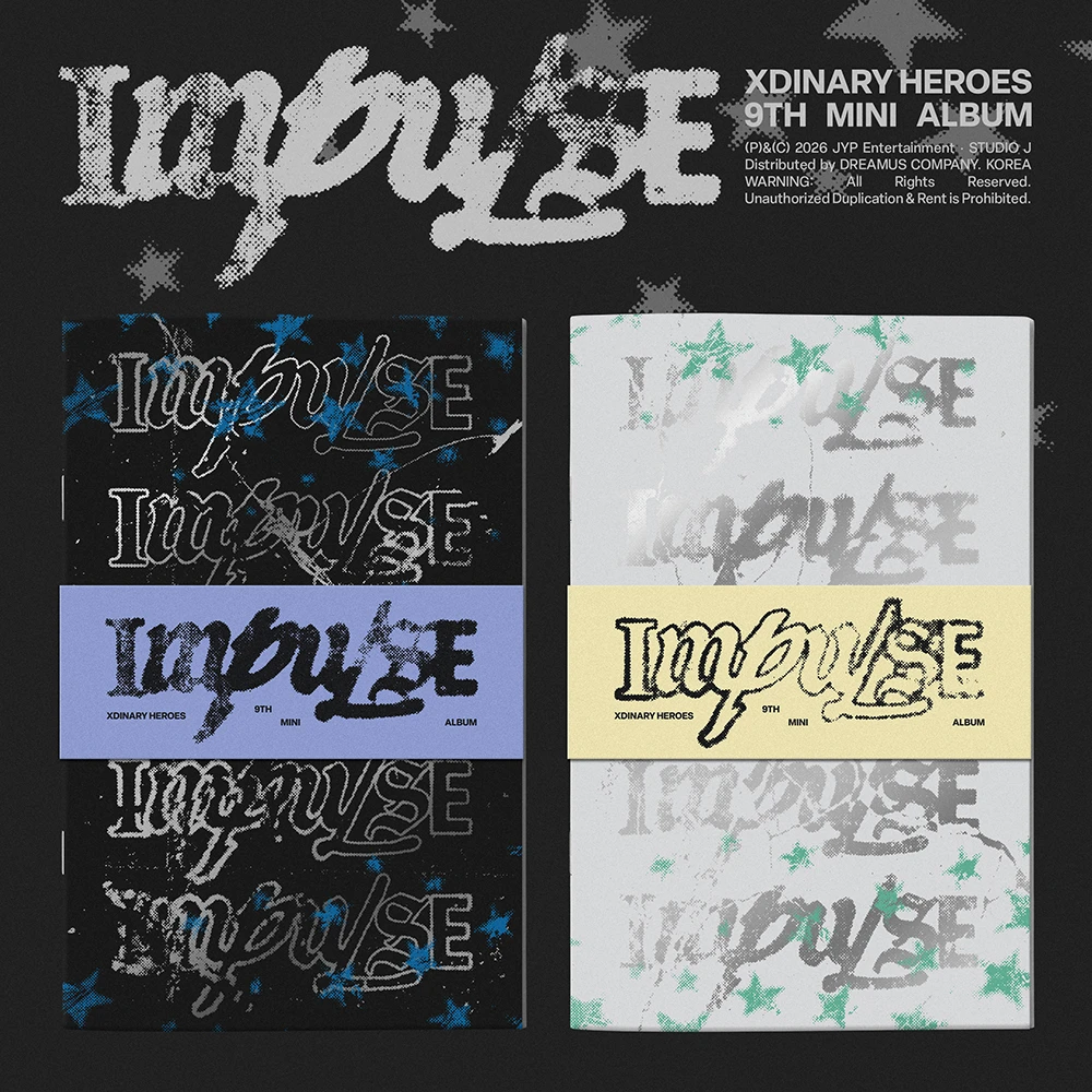 Apple Bonus SET - Xdinary Heroes - IMPULSE Mini Album Vol. 9 - Album 2 EA (BACKSTAGE Ver. / Band of Outsiders Ver.)