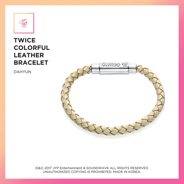 TWICE - JEWELRY COLLECTION LIMITED EDITION [TWICE COLORFUL LEATHER BRACELET 9 EA / Dahyun]