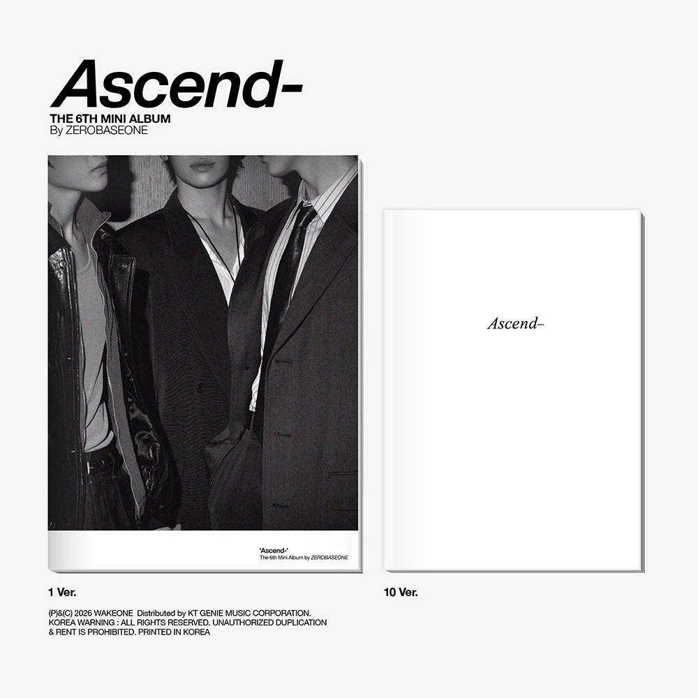 ZEROBASEONE - The 6th Mini Album [Ascend-] Photobook Ver. (1 Ver. & 10 Ver.)