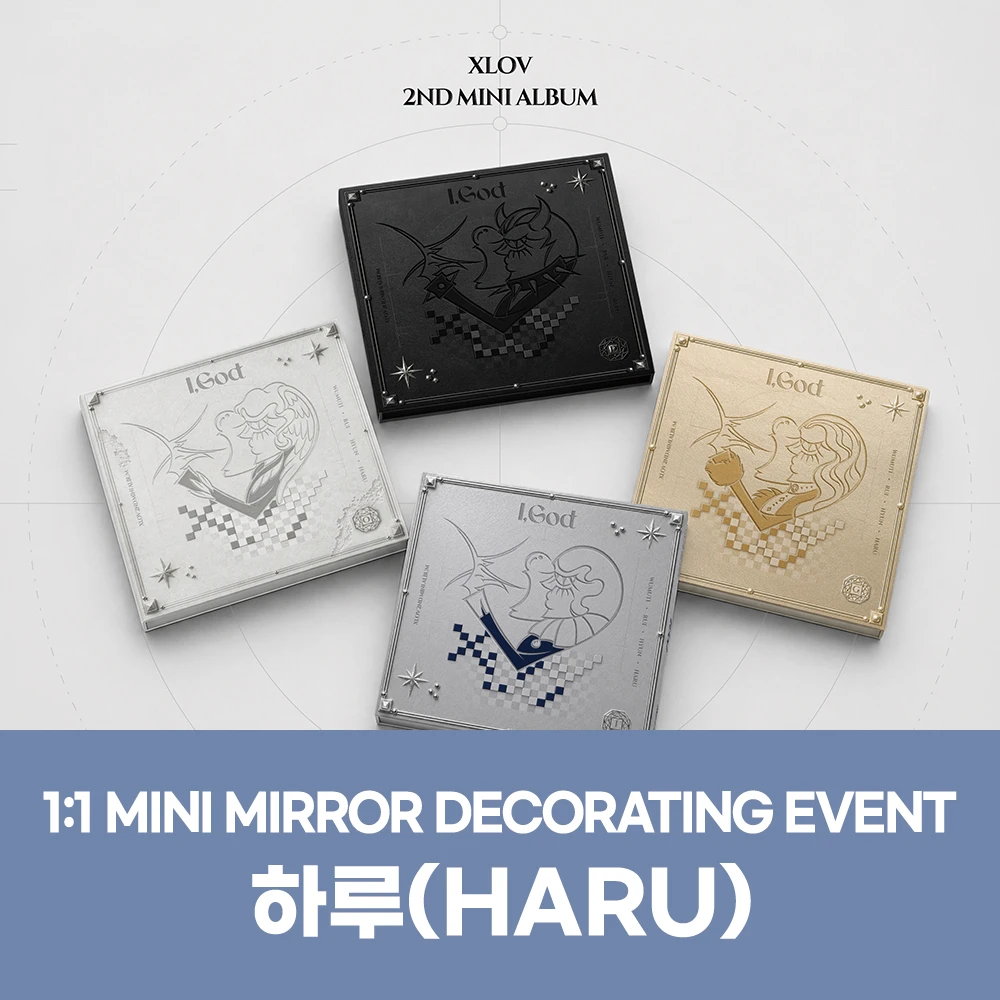 [HARU][10/4 Event Mini Mirror Decoration] XLOV - 2ND MINI ALBUM [I,God]