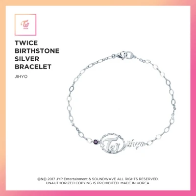 TWICE - JEWELRY COLLECTION LIMITED EDITION [TWICE BIRTHSTONE SILVER BRACELET 9 EA / Jihyo]