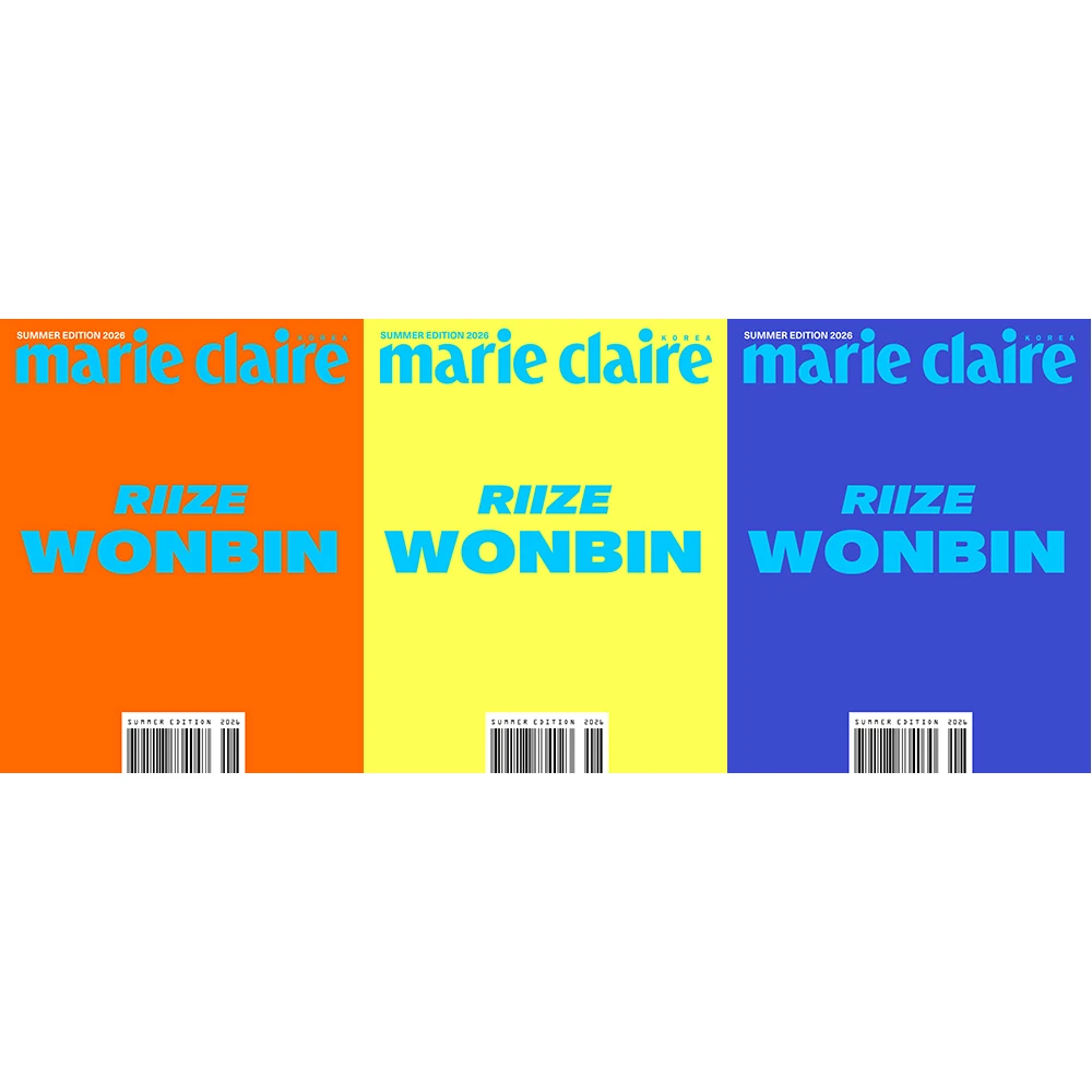 [SET/3 EA] marie claire korea Summer Edition 2026 Cover RIIZE Won Bin