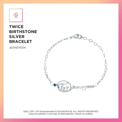 TWICE - JEWELRY COLLECTION LIMITED EDITION [TWICE BIRTHSTONE SILVER BRACELET 9 EA / Jeongyeon]
