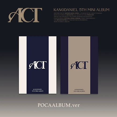 SET/Album 2 EA KANG DANIEL - Mini Album 5 [ACT] (POCAALBUM ver.)
