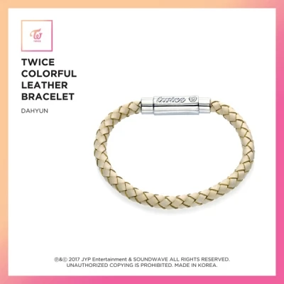TWICE - JEWELRY COLLECTION LIMITED EDITION [TWICE COLORFUL LEATHER BRACELET 9 EA / Dahyun]