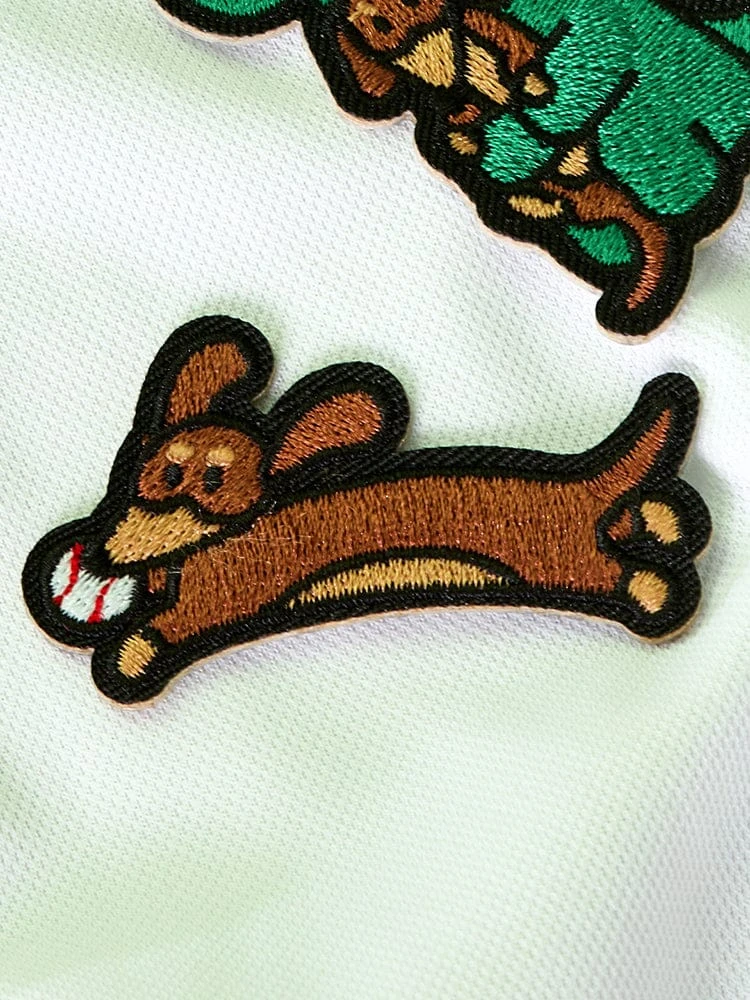 Joguman Woody Baseball Jump Embroidery Wappen