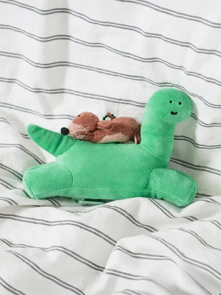 Joguman Brachiosaurus & Woody Plush Keyring Sachet