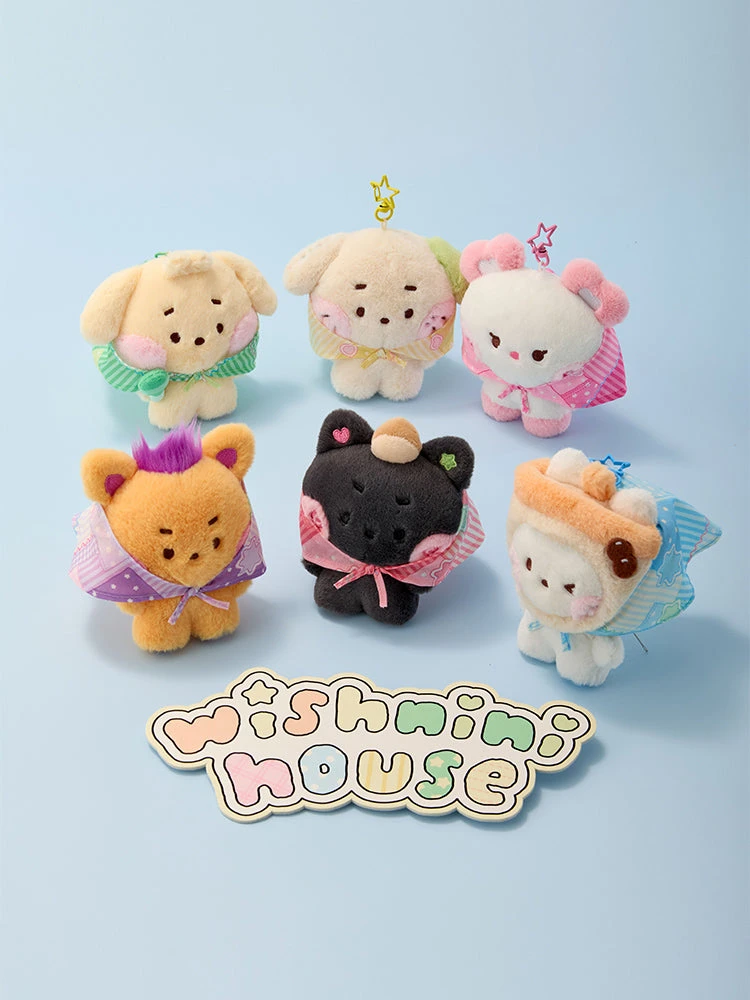 NCT WISH wishnini House Scarf Plush Keyring