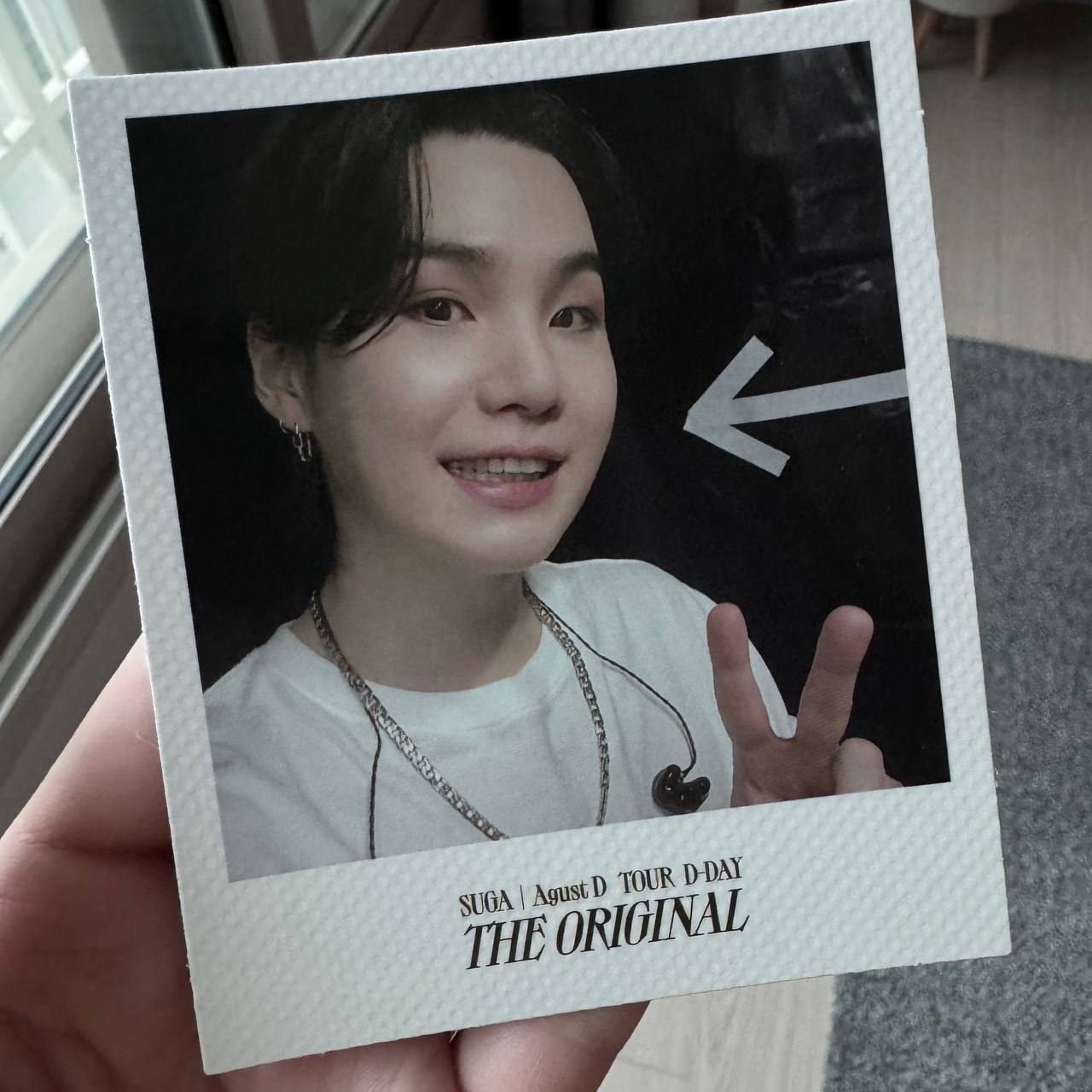 BTS-SUGA | August D Tour 'D-DAY' Original Weverse POB Polaroid Photo