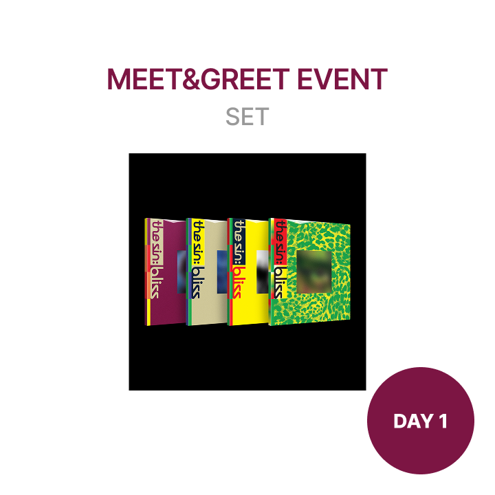 [MEET&GREET DAY1] THE SIN : BLISS (Set) (Weverse)