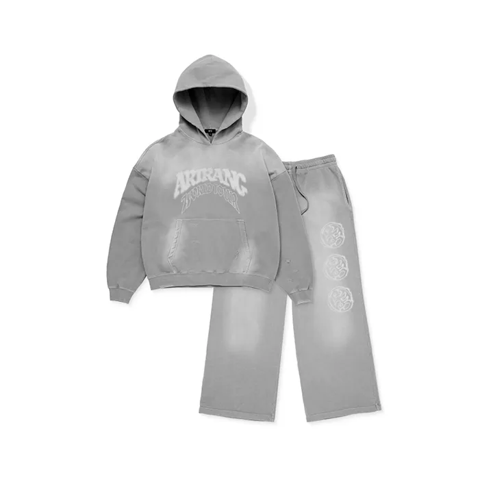 BTS Hoodie & Pants Set-up (Gray) (Weverse)