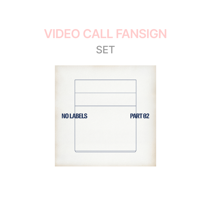 [VIDEO CALL FANSIGN] 'NO LABELS: PART 02' (Set) (Weverse)