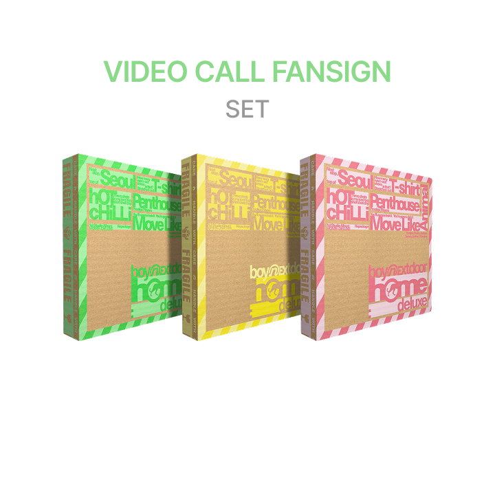 BOYNEXTDOOR [VIDEO CALL FANSIGN] 1st Studio Album Repackage [HOME: DELUXE] (Set) (Weverse)